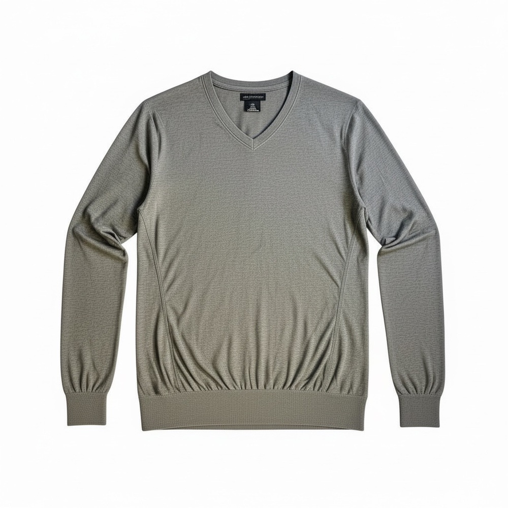Banana Republic Men's - Grey- V Neck- Luxury Knit